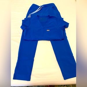 Figs Royal Blue Scrub Set XXS